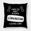 Librarian Throw Pillow Official Librarian Merch