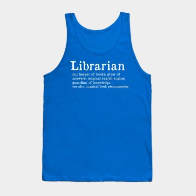 Librarian Definition Tank Top Official Librarian Merch