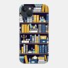 Common Room Bookcase Blue And Gold Phone Case Official Librarian Merch