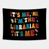 Funny Librarian Gift Tapestry Official Librarian Merch