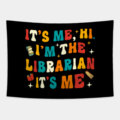 Funny Librarian Gift Tapestry Official Librarian Merch