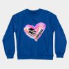 Librarian Watercolor Heart Brush Crewneck Sweatshirt Official Librarian Merch