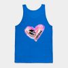 Librarian Watercolor Heart Brush Tank Top Official Librarian Merch