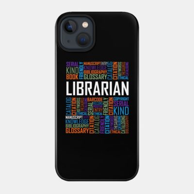 Librarian Words Phone Case Official Librarian Merch