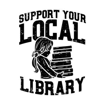 Librarian Support Your Local Library Throw Pillow Official Librarian Merch