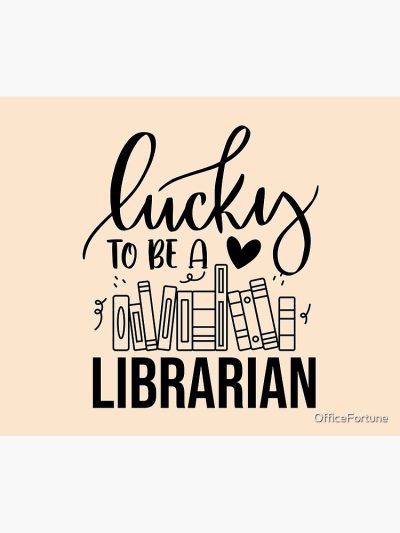 Lucky To Be A Librarian Tapestry Official Librarian Merch