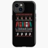 Librarian Books Ugly Christmas Sweater Mask Tshirt Iphone Case Official Librarian Merch