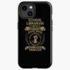 School Librarian - We Do Precision Iphone Case Official Librarian Merch