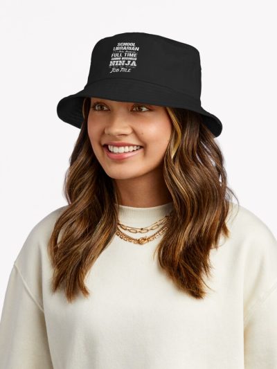 School Librarian - Multitasking Ninja Bucket Hat Official Librarian Merch