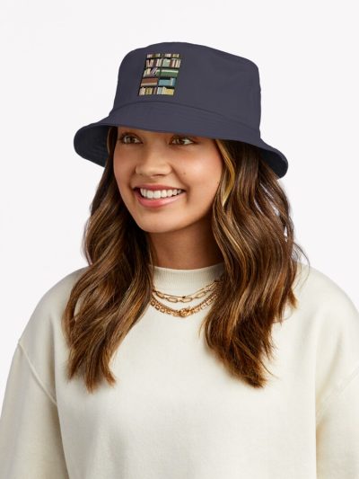 Books Because Reality Is Overrated Bucket Hat Official Librarian Merch