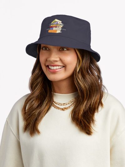 Librarian Funny Designs Bucket Hat Official Librarian Merch