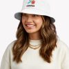 Super Librarian (Black Text) - Book Lovers With Superhero Cape Bucket Hat Official Librarian Merch