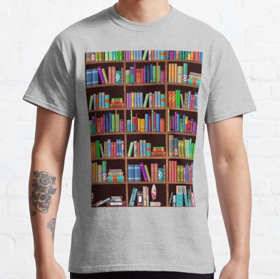 Librarian Bookself Library Life Colorful Book T-Shirt Official Librarian Merch