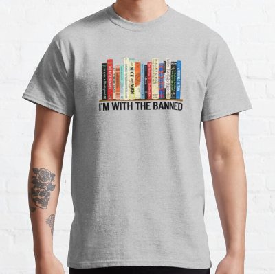 I'M With The Banned, Banned Books, Read Banned Books, Teacher Librarian Gift, Social Justice Bookish T-Shirt Official Librarian Merch