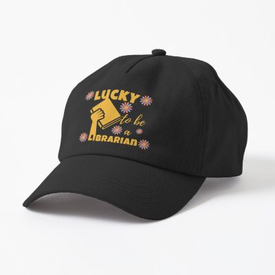 Lucky To Be A Librarian Cap Official Librarian Merch