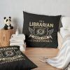 Librarian - Superpower Throw Pillow Official Librarian Merch