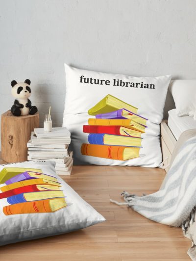 Future Librarian Throw Pillow Official Librarian Merch