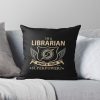 Librarian - Superpower Throw Pillow Official Librarian Merch