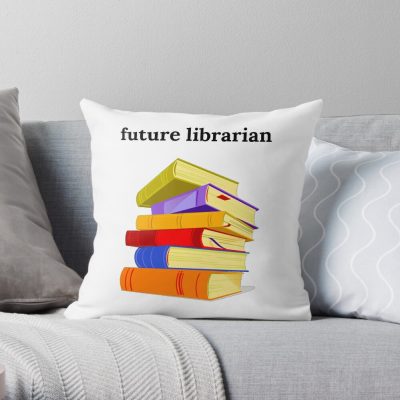 Future Librarian Throw Pillow Official Librarian Merch