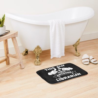 This Girl Is An Awesome Librarian Funny Bath Mat Official Librarian Merch