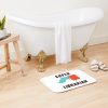 Super Librarian (Black Text) - Book Lovers With Superhero Cape Bath Mat Official Librarian Merch