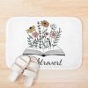  Wild Flowers Booktrovert Bookish Librarian Reading Gifts Book Lovergifts Bath Mat Official Librarian Merch