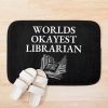 World Okayest Librarian Bath Mat Official Librarian Merch