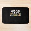 Cool Librarian Art For Men Women Novel Book Nerd Library Bath Mat Official Librarian Merch