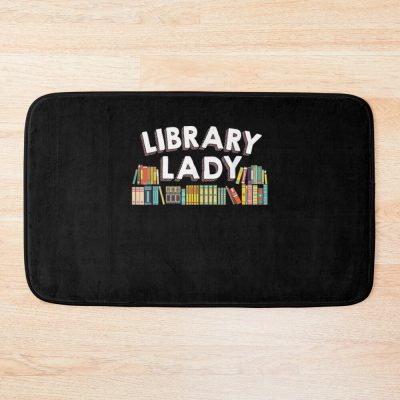 Cool Librarian Art For Men Women Novel Book Nerd Library Bath Mat Official Librarian Merch