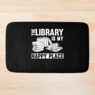 Cool Librarian Art For Men Women Novel Book Nerd Library Bath Mat Official Librarian Merch