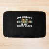 Cool Librarian Art For Men Women Novel Book Nerd Library Bath Mat Official Librarian Merch