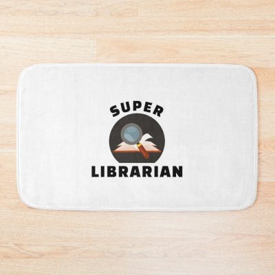 Super Librarian, Book Lovers Bath Mat Official Librarian Merch