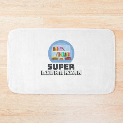 Super Librarian, Book Lovers Bath Mat Official Librarian Merch