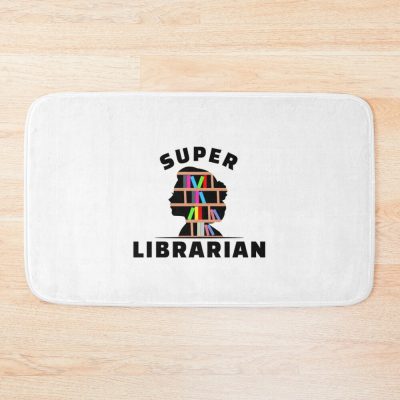 Super Librarian, Book Lovers Bath Mat Official Librarian Merch