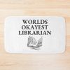 World Okayest Librarian Bath Mat Official Librarian Merch