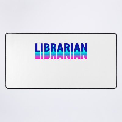 Librarian With Long Gradient Shadow Mouse Pad Official Librarian Merch