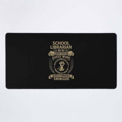 School Librarian - We Do Precision Mouse Pad Official Librarian Merch