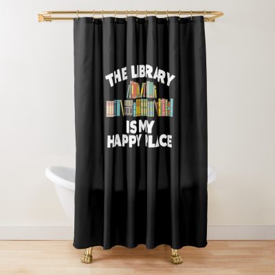 Cool Librarian Art For Men Women Novel Book Nerd Library Shower Curtain Official Librarian Merch