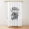 Library Lady Shower Curtain Official Librarian Merch