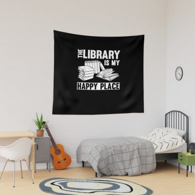 Cool Librarian Art For Men Women Novel Book Nerd Library Tapestry Official Librarian Merch