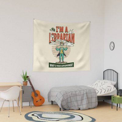 I'M A Librarian. What’S Your Super Power? Best Librarian Gift Tapestry Official Librarian Merch