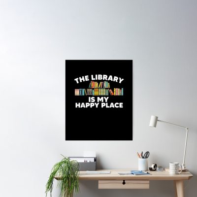 Cool Librarian Art For Men Women Novel Book Nerd Library Poster Official Cow Anime Merch