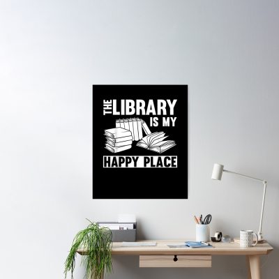 Cool Librarian Art For Men Women Novel Book Nerd Library Poster Official Cow Anime Merch