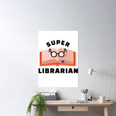 Super Librarian, Book Lovers Poster Official Cow Anime Merch