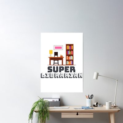 Super Librarian, Book Lovers Poster Official Cow Anime Merch