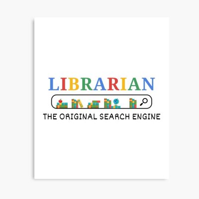 Librarian The Original Search Engine - Funny Appreciation Day Gift Poster Official Cow Anime Merch