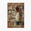 A Reader Lives A Thousand Lives Girl Love Book Poster Official Cow Anime Merch