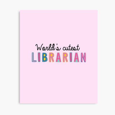 Librarian Gifts | World'S Cutest Librarian Poster Official Cow Anime Merch