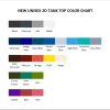 tank top color chart - Librarian Gifts