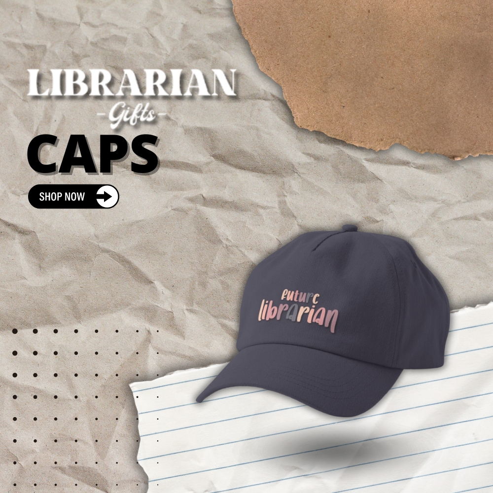 Lib Cap Cate - Librarian Gifts